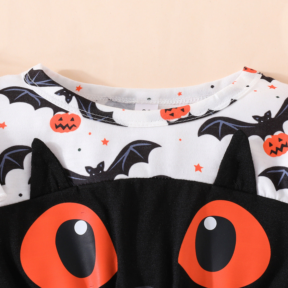 Children Girl's Halloween Dresses Black Orange Cat Cartoon Princess Dress For Girls Toddler Baby Kids Halloween Costume