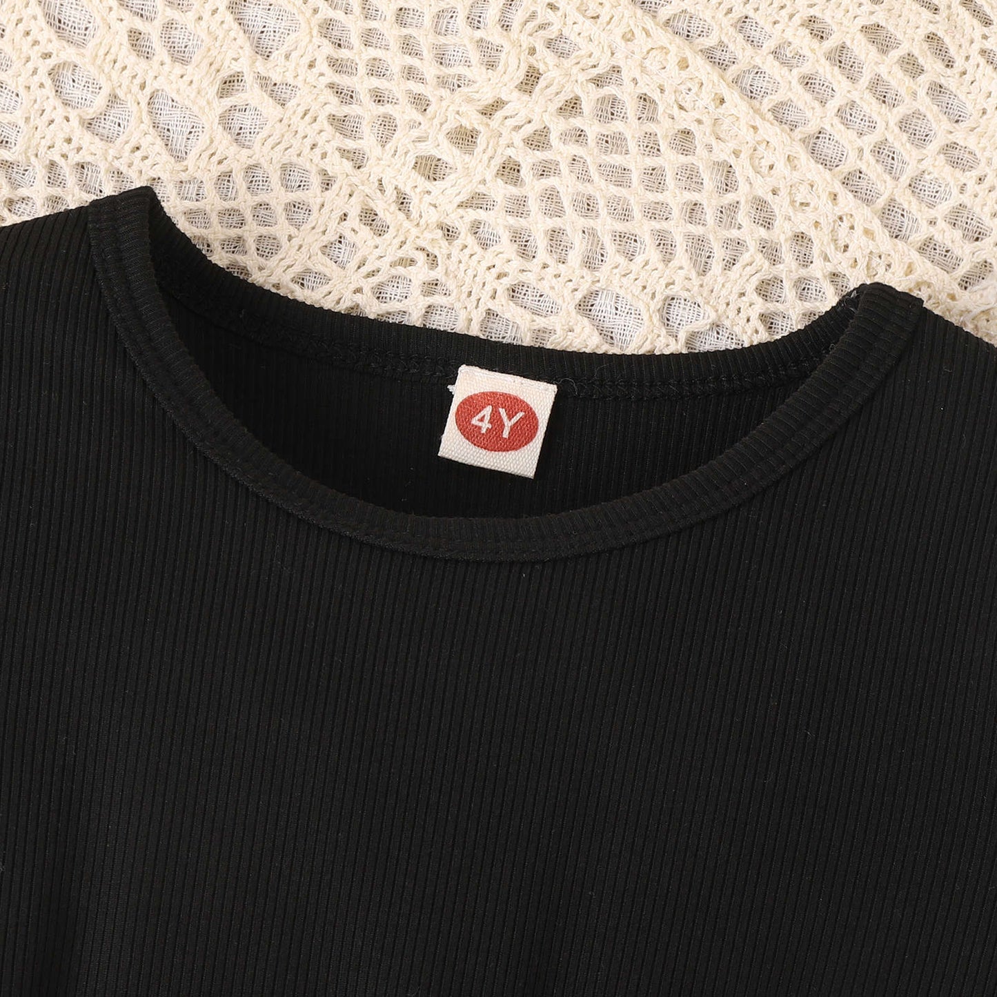 Spring and Summer Girls' dress Short Sleeve Stitching Mesh Tutu Dress Daily Fashion Casual Princess Dress