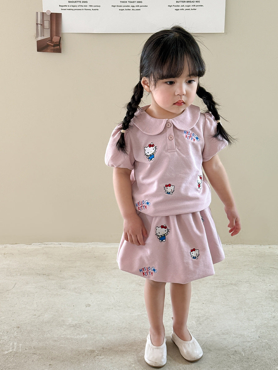 Girl's Cartoon HELLO KITTY Embroidery Set