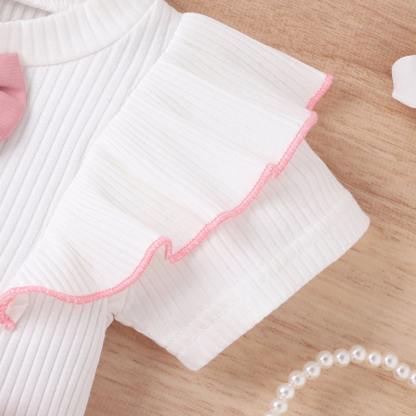 Baby Girls Clothes Summer Outfit Set Bow Top And Shorts 2-Piece Children's Clothing Ensemble for Girls