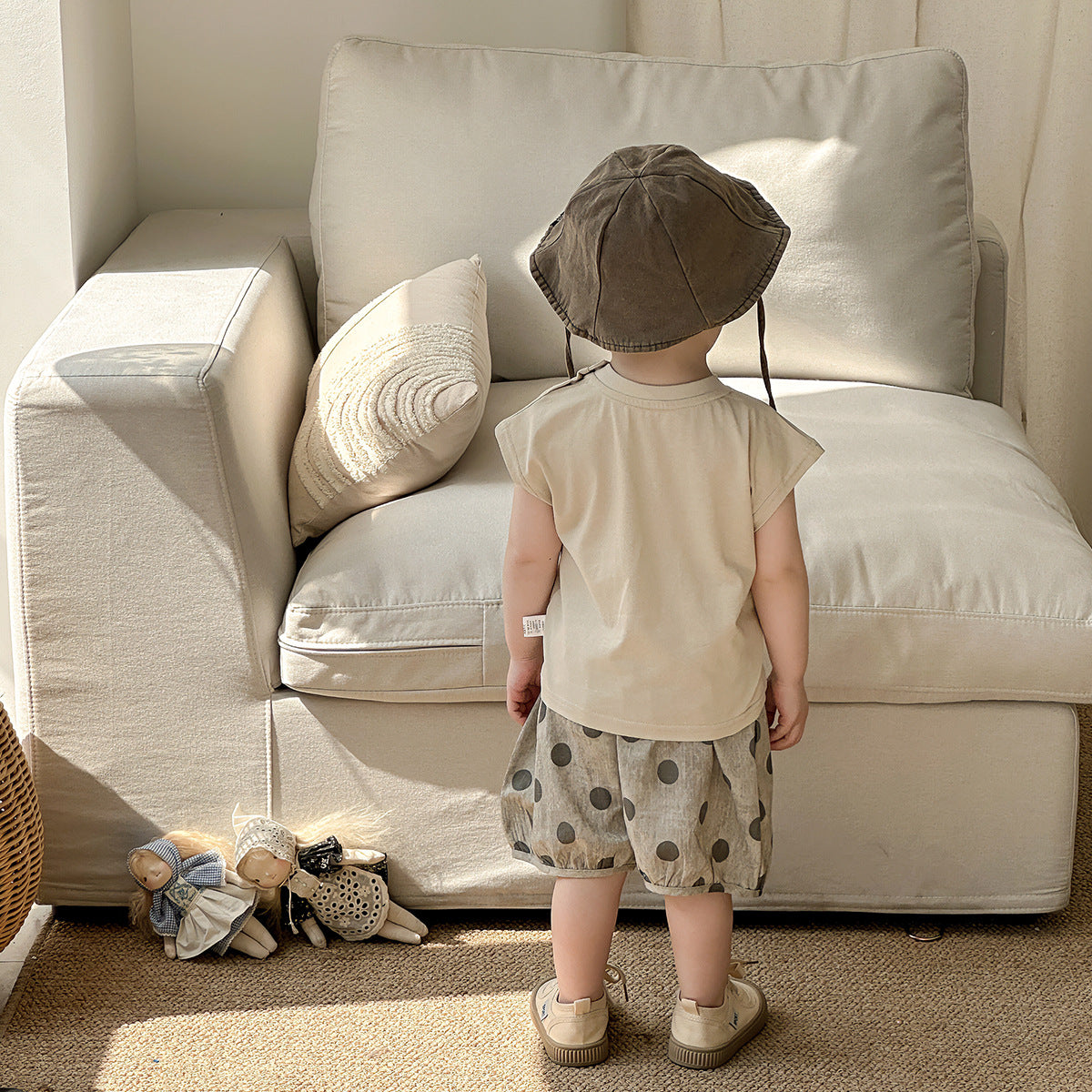 Little Bear Short-sleeved T-shirt Set for Boys