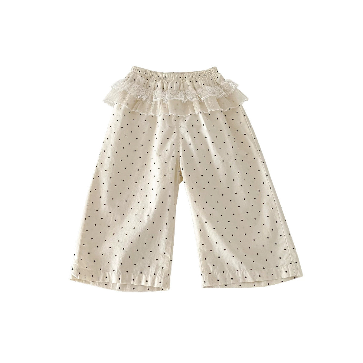 Girl's cute mesh fart curtain polka dot pants