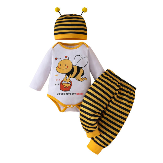 LittleBuzz 3-Piece Bee Outfit Set Cute Baby Bee Outfit Set
