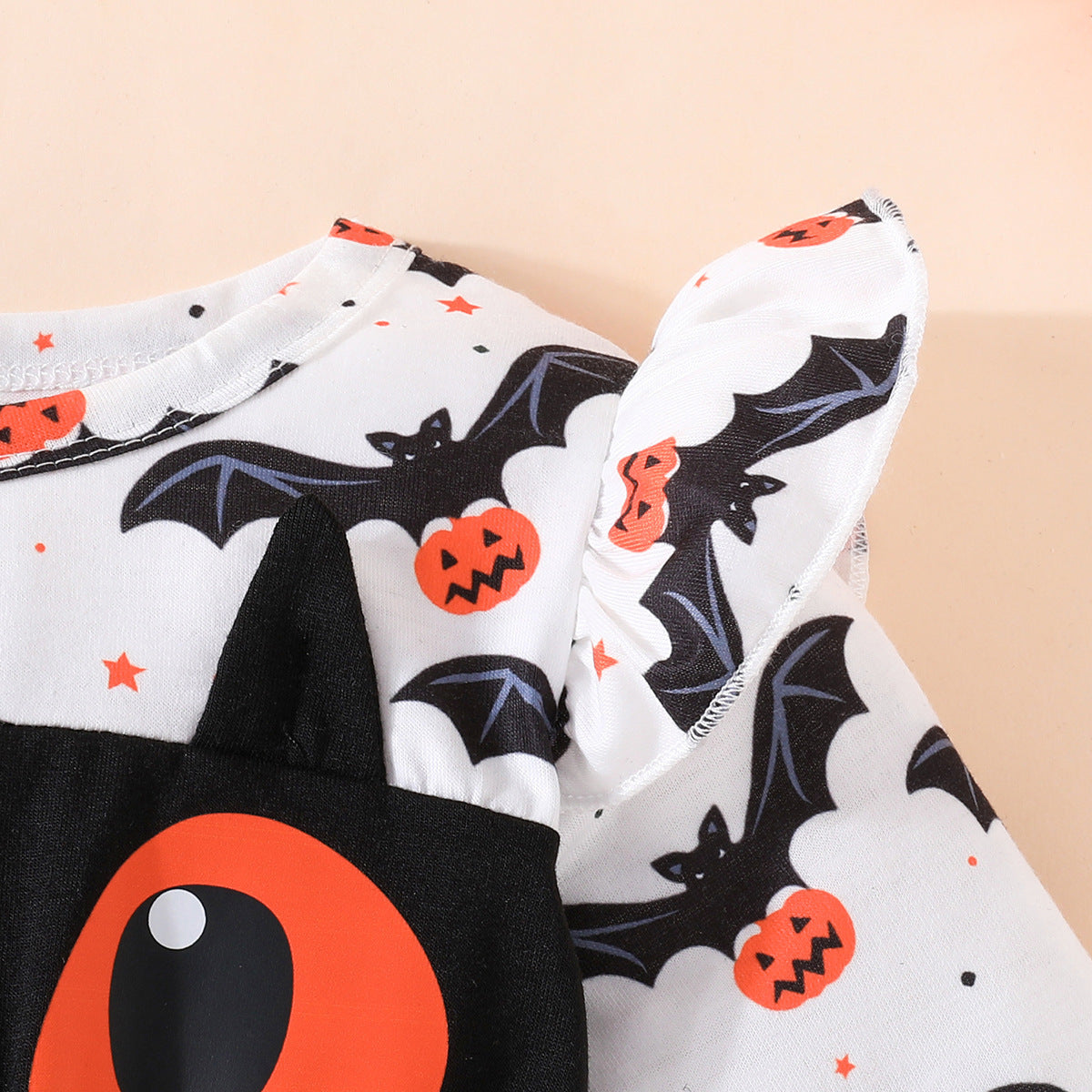 Children Girl's Halloween Dresses Black Orange Cat Cartoon Princess Dress For Girls Toddler Baby Kids Halloween Costume