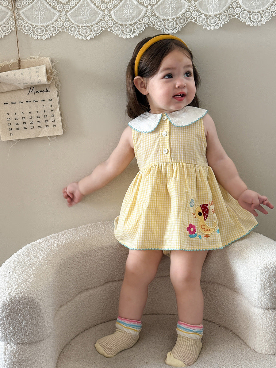 Little Girl's Duckling Romper Skirt