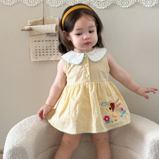 Little Girl's Duckling Romper Skirt
