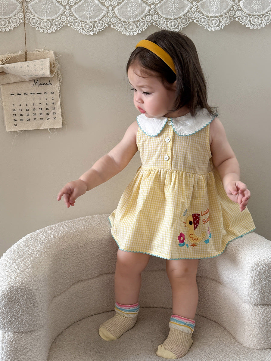 Little Girl's Duckling Romper Skirt