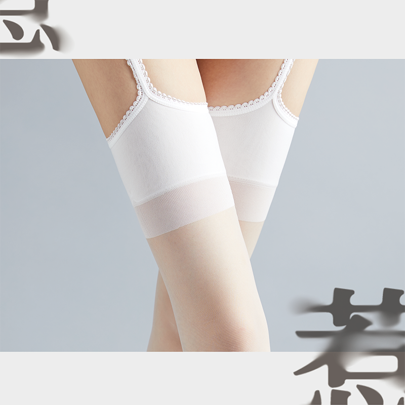 Lingerie"Re" 3D High-Waist Pure Desire Lace Integrated Suspender Stockings – Ultra-Thin